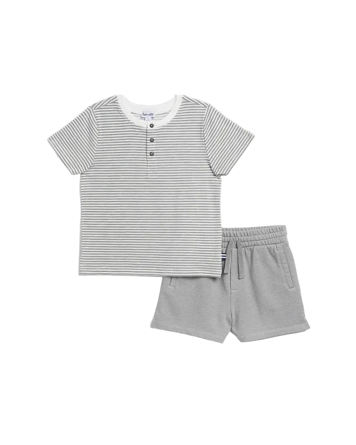 Splendid boys poolside stripe short set