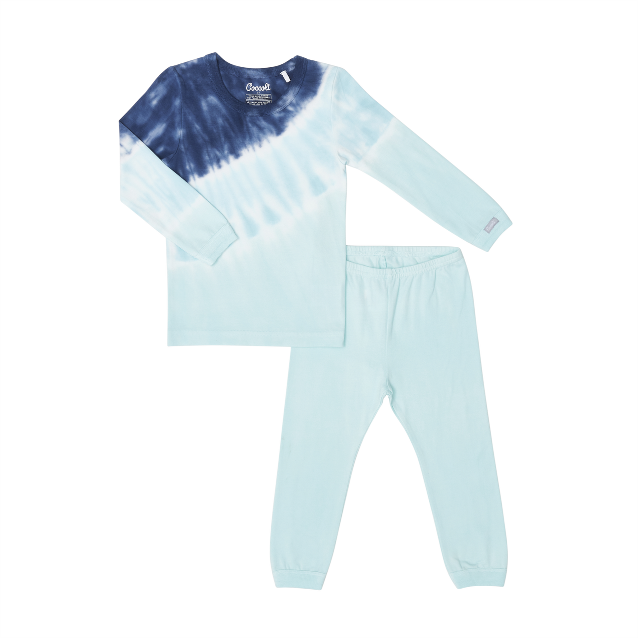 Coccoli kids tie dye print pajamas