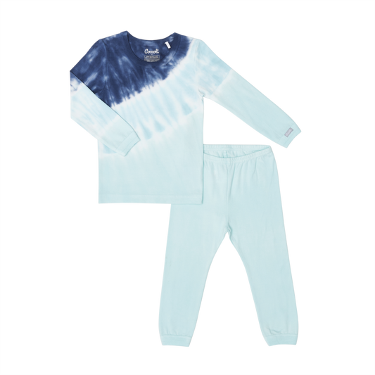 Coccoli kids tie dye print pajamas