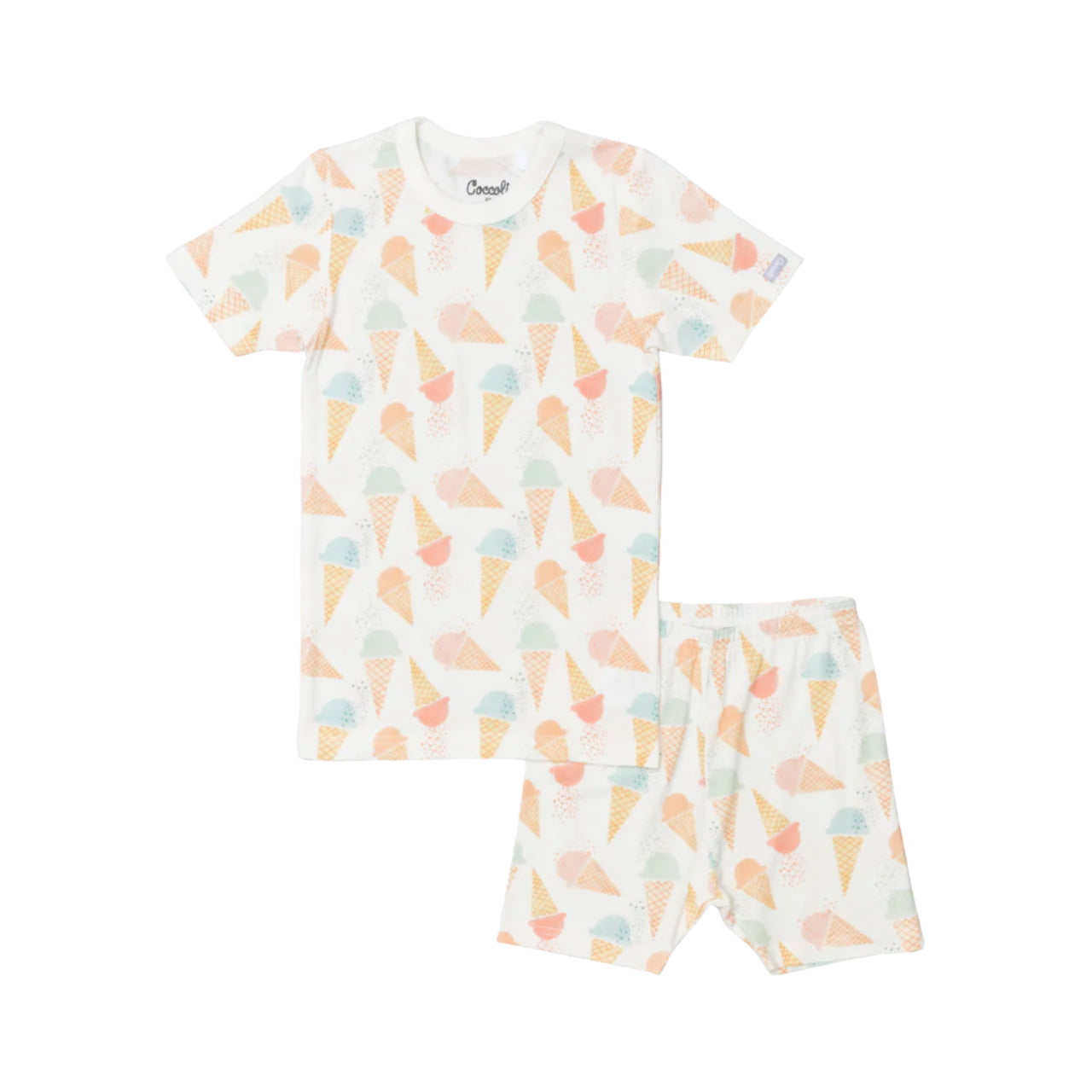 Coccoli girls gelato cones short pajamas