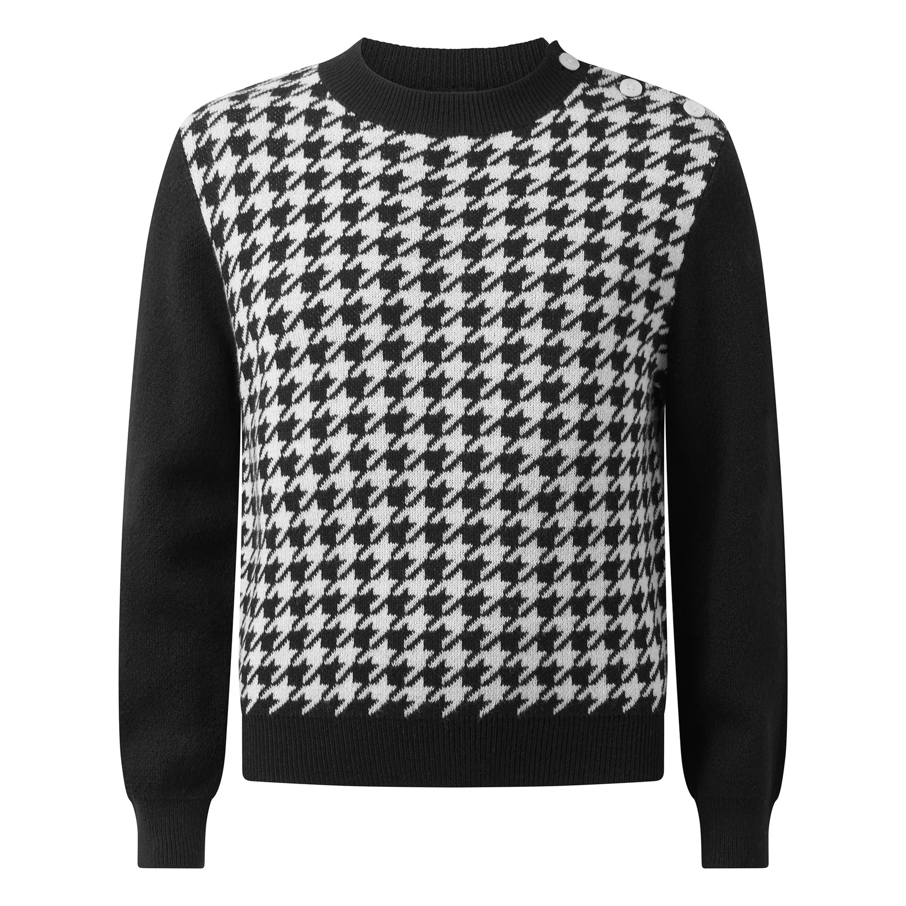 Rachel Riley girls houndstooth sweater
