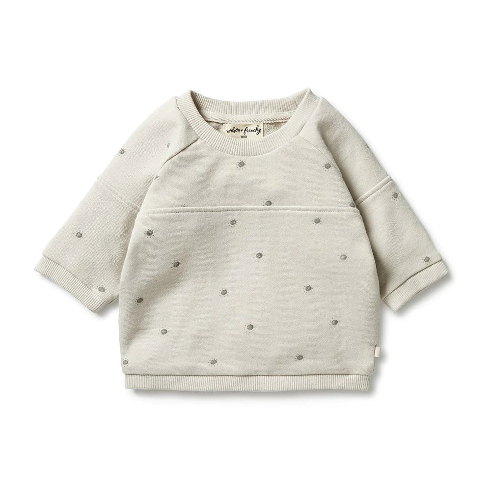 Wilson & Frenchy infant terry spliced sweatshirt