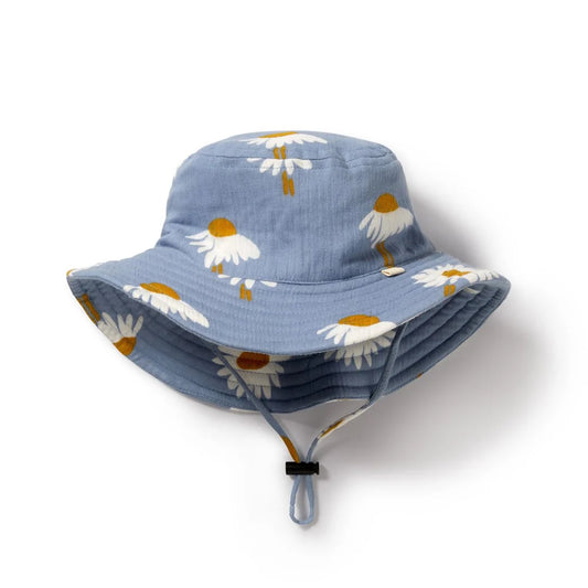 Wilson & Frenchy infant girl daisy floral sun hat