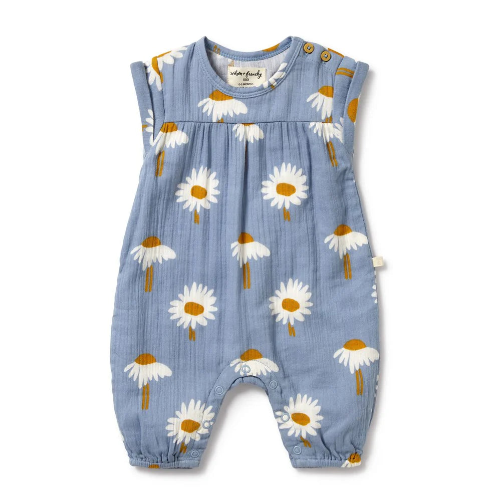 Wilson & Frenchy infant girl daisy floral jumpsuit