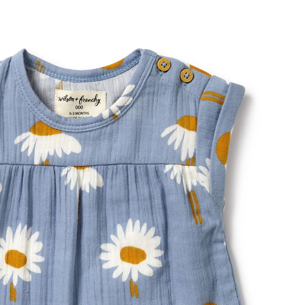 Wilson & Frenchy infant girl daisy floral jumpsuit