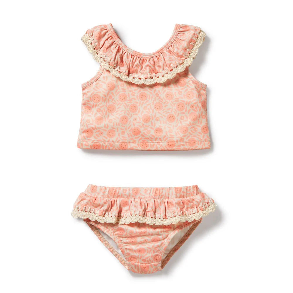 Wilson & Frenchy girls amelie floral two-piece swimsuit