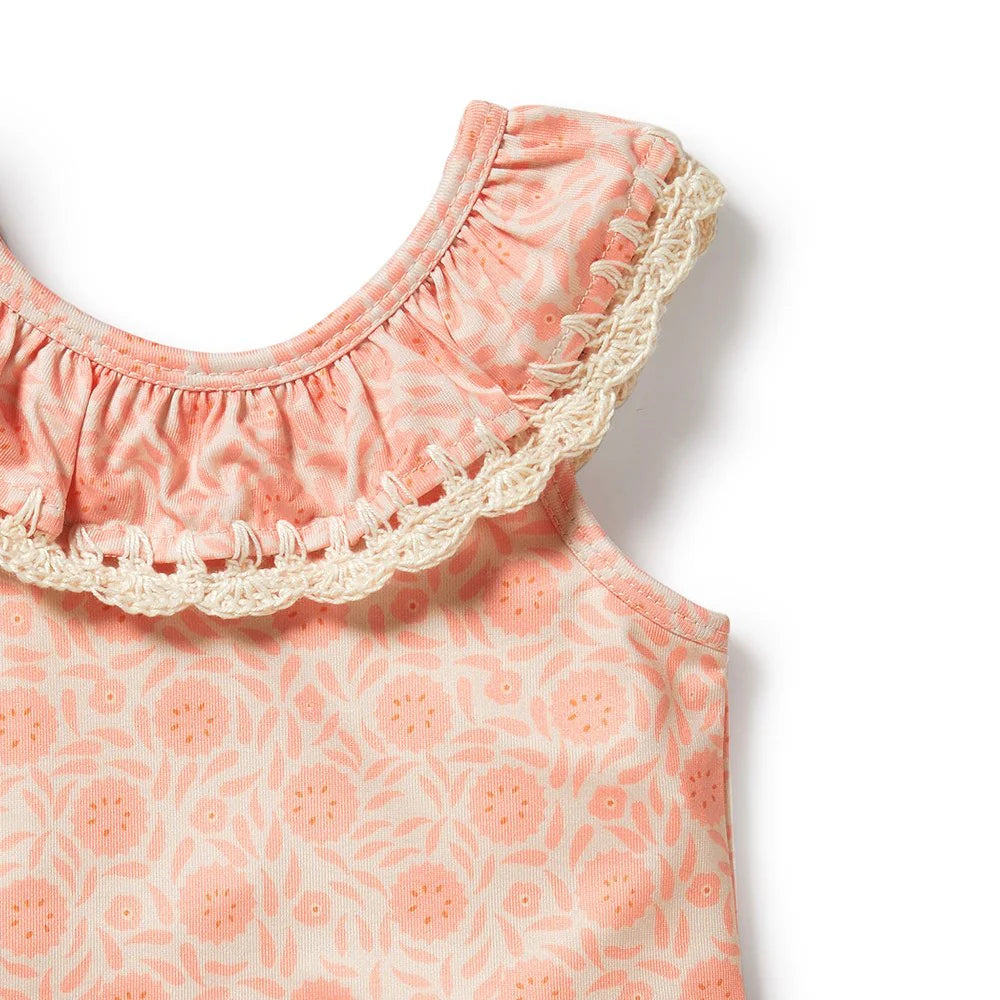 Wilson & Frenchy girls amelie floral two-piece swimsuit