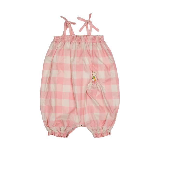 Wild WaWa infant girl bunny pocket romper