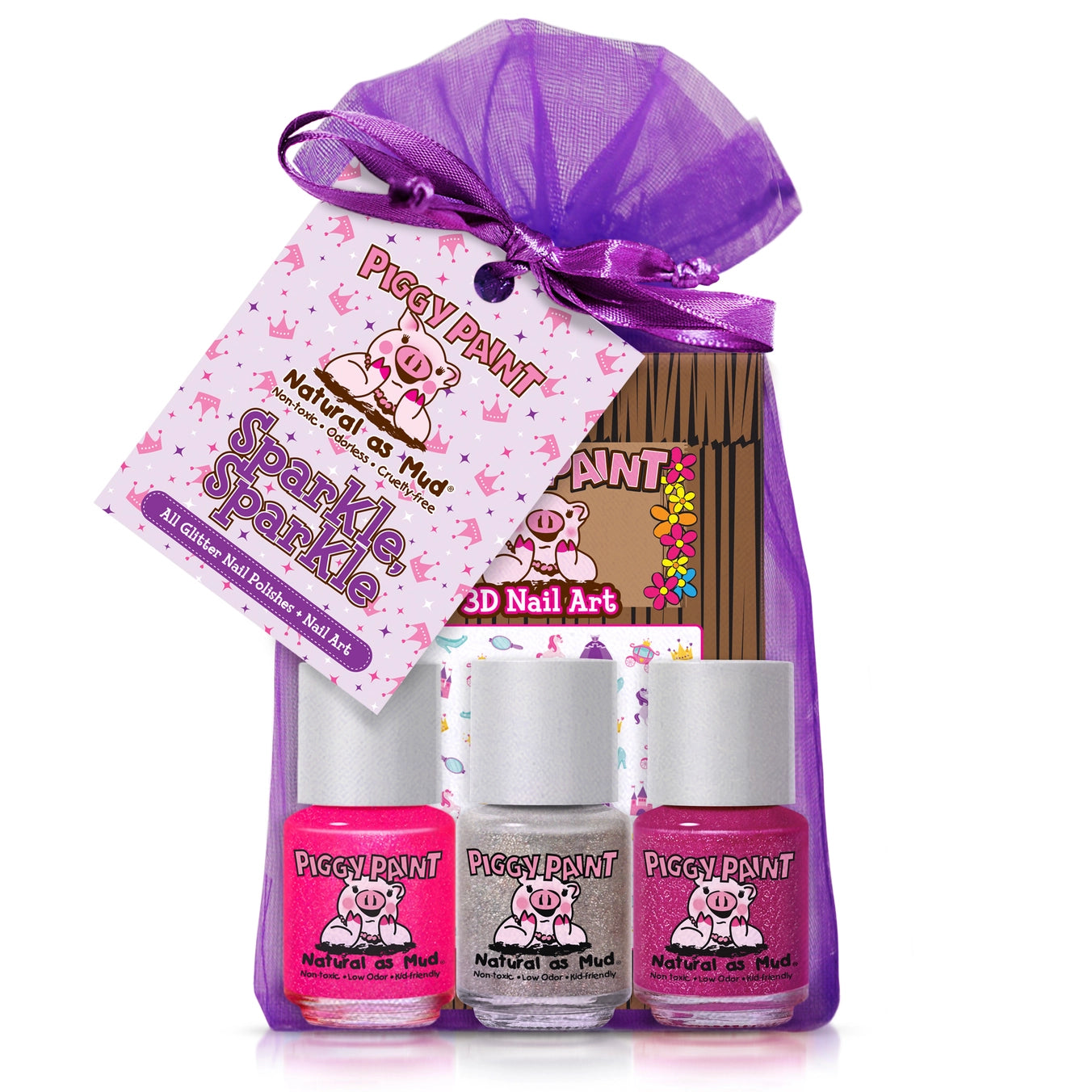 Pig Paint 3-pack polish & nail art