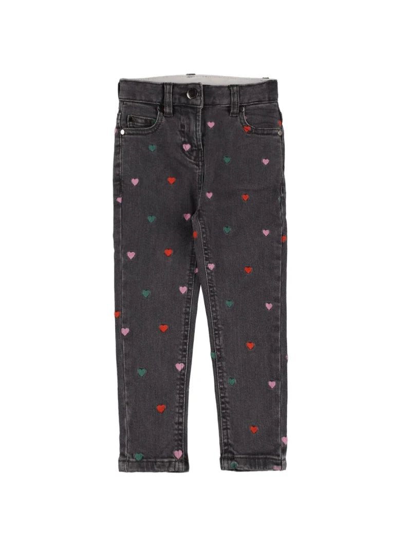 Stella McCartney girls heart denim pants