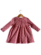 SpearmintLOVE girls heart print waffle dress