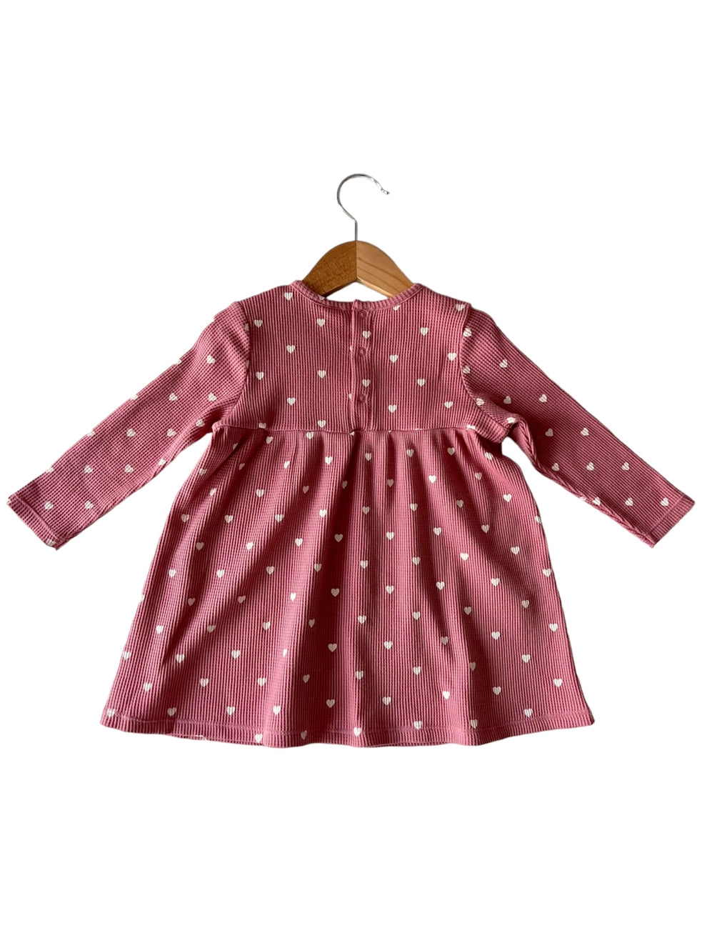SpearmintLOVE girls heart print waffle dress