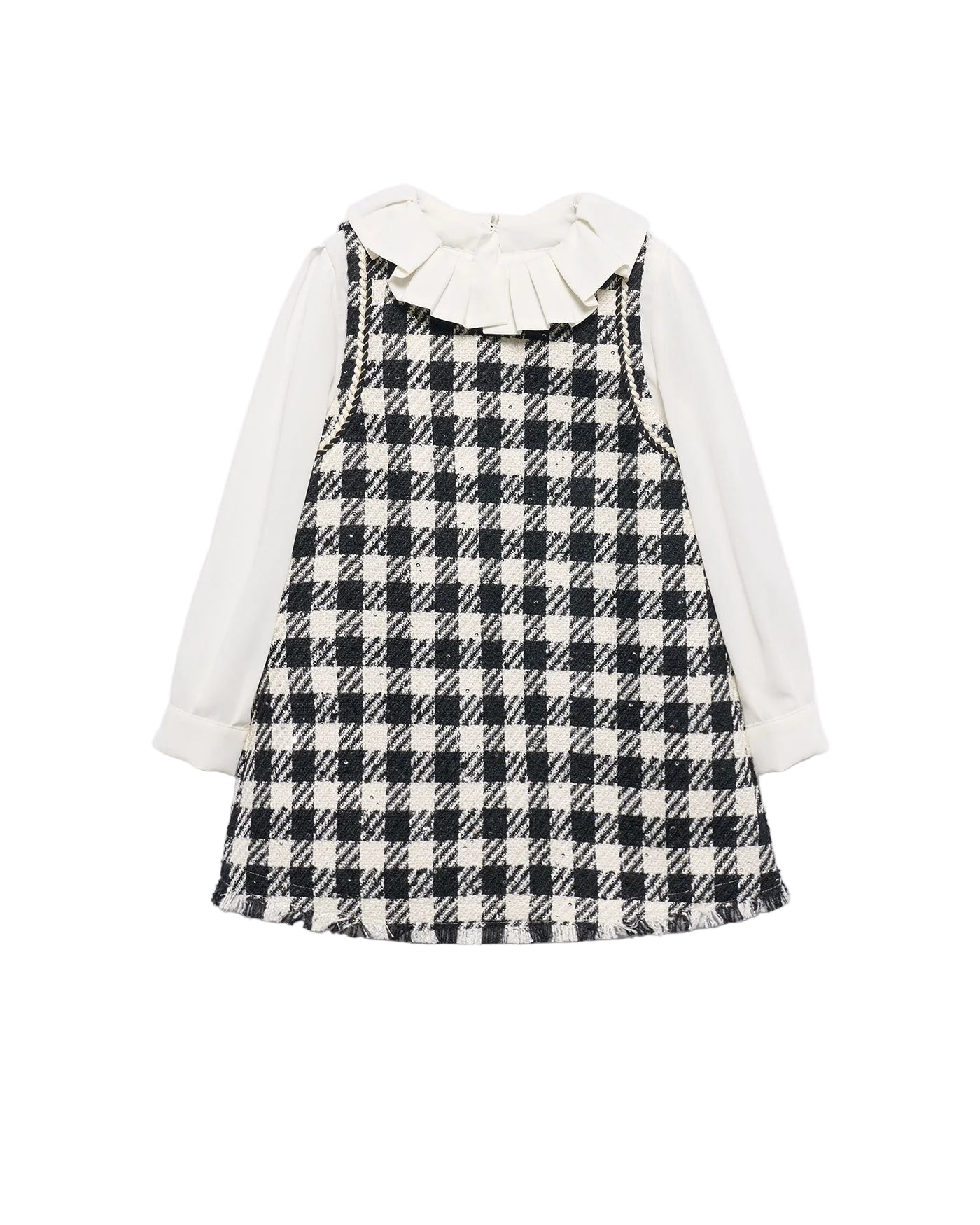 Abel & Lula girls pinafore dress