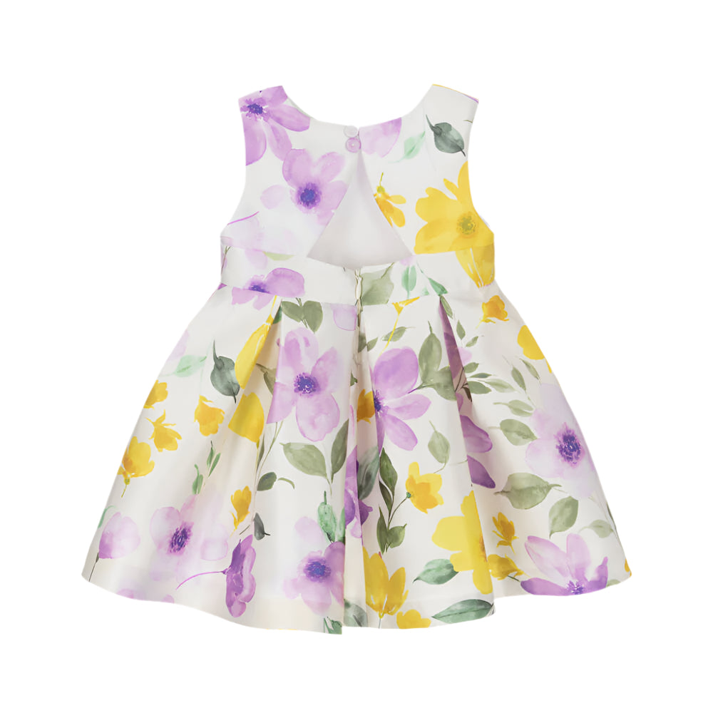 Abel & Lula infant girl stamp mikado dress