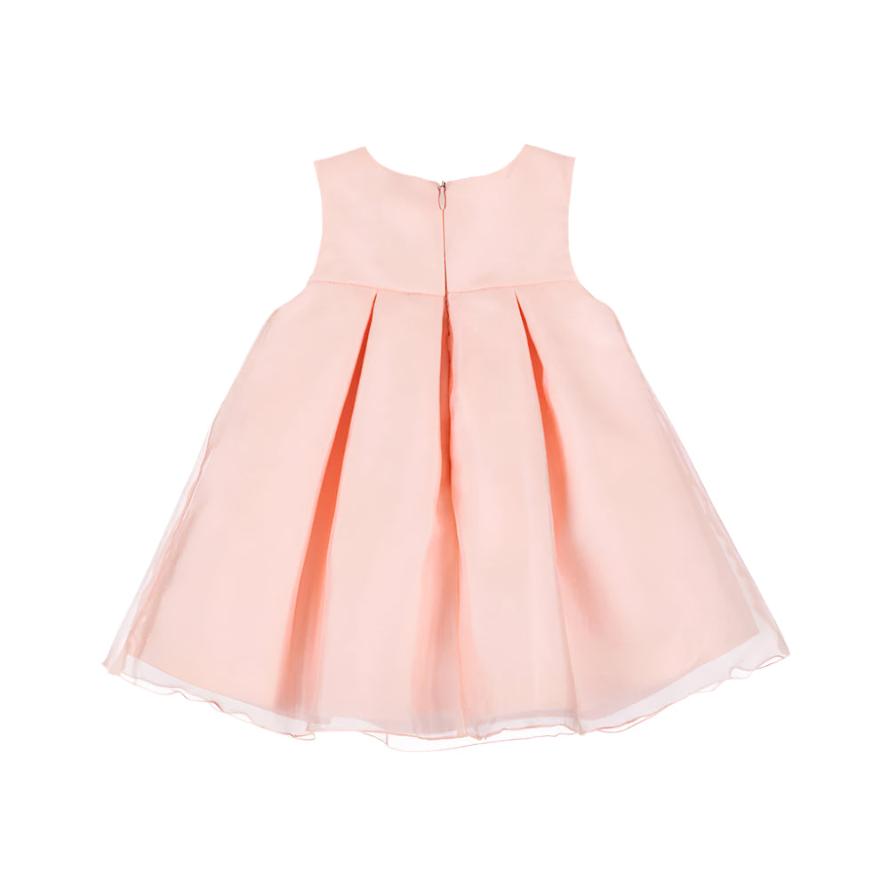 Abel & Lula infant & toddler girl organza bow dress