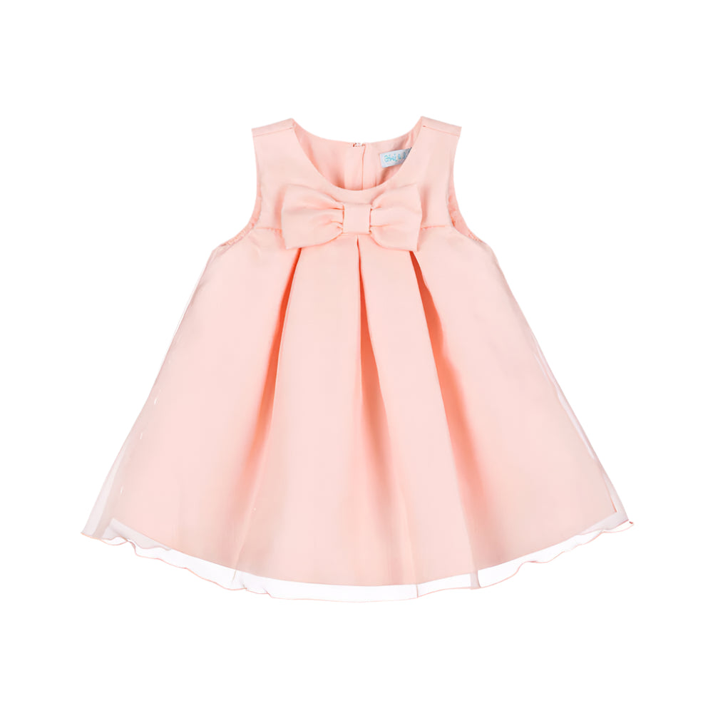 Abel & Lula infant & toddler girl organza bow dress