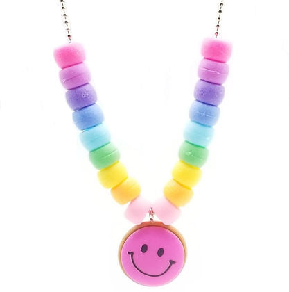 Bottleblond pastel smile necklace