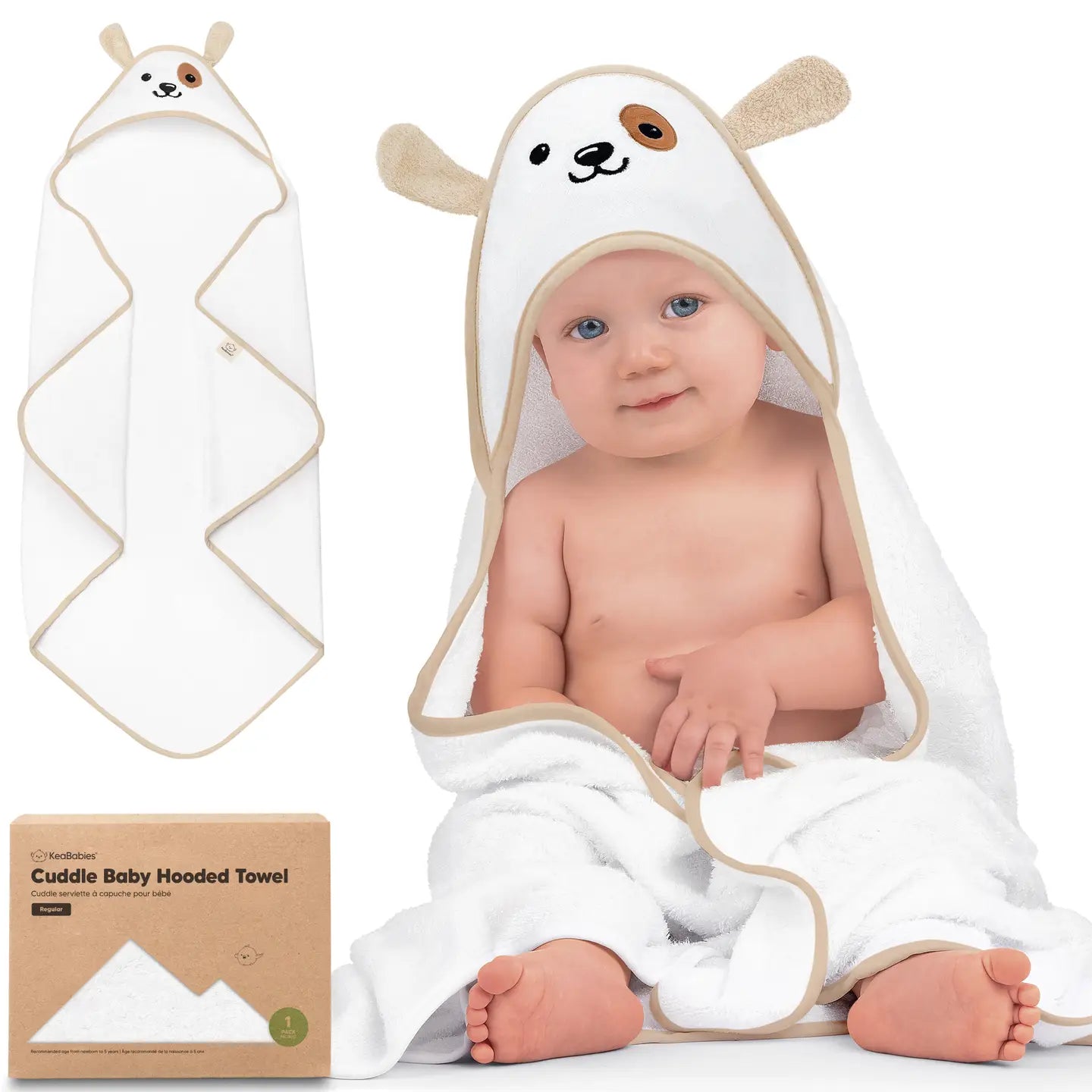 KeaBabies infant & toddler hooded towel