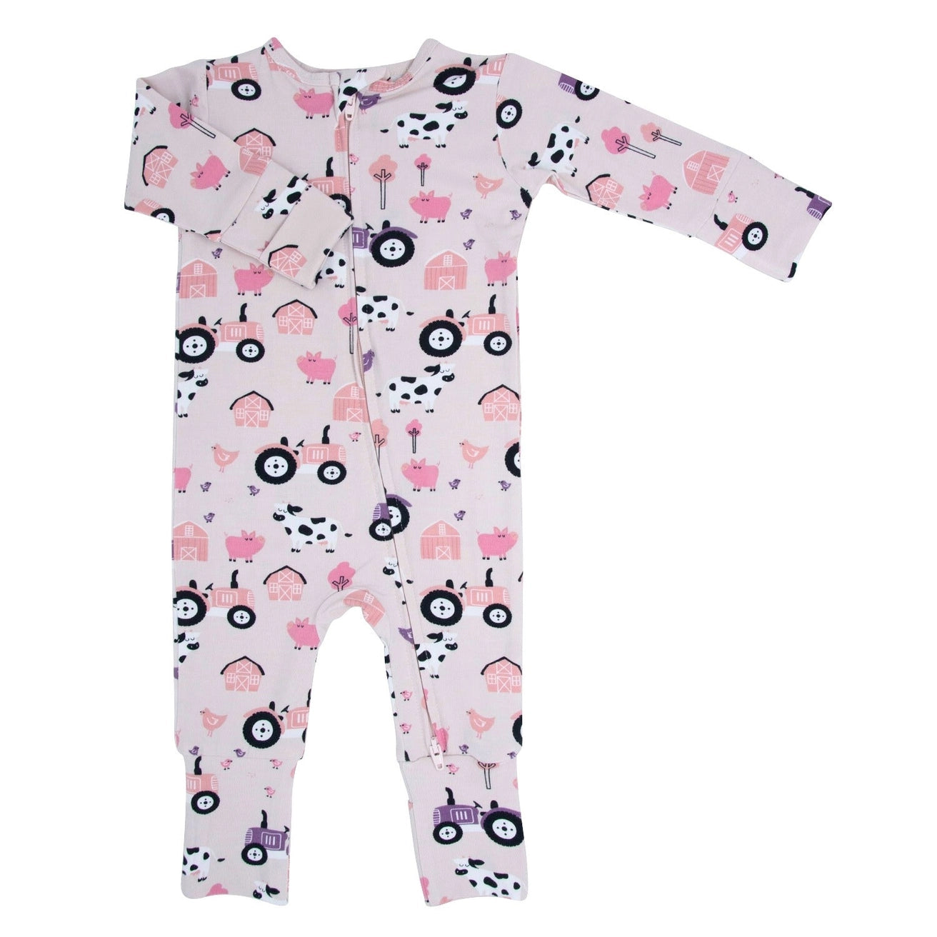 Sweet Bamboo infant convertible zip romper