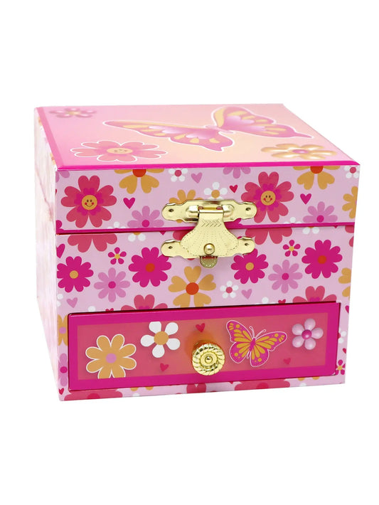 Pink Poppy vibrant vacation jewelry box