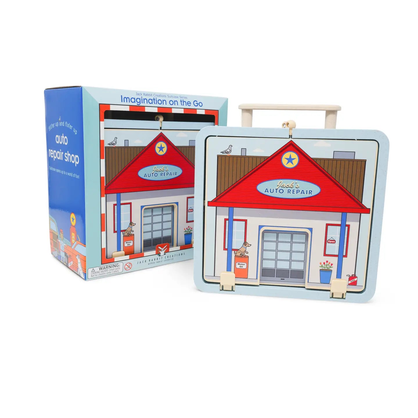 Jack Rabbit Creations auto repair shop suitcase series