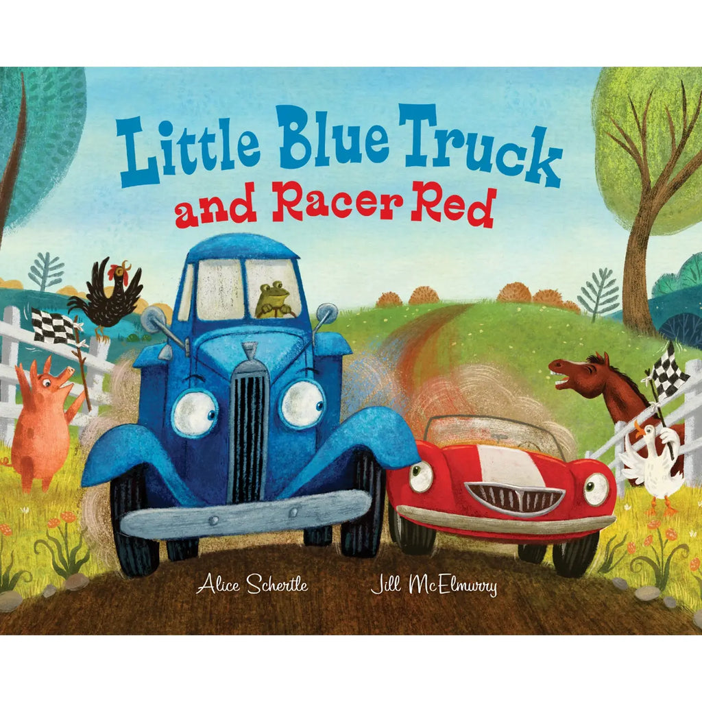 Little Blue Truck and Racer Red hardcover book