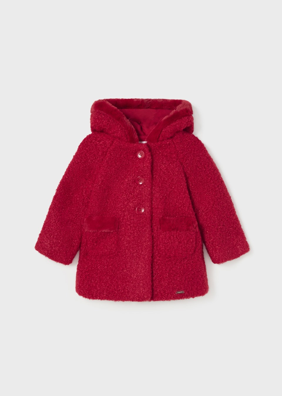 Mayoral infant girl shearling coat
