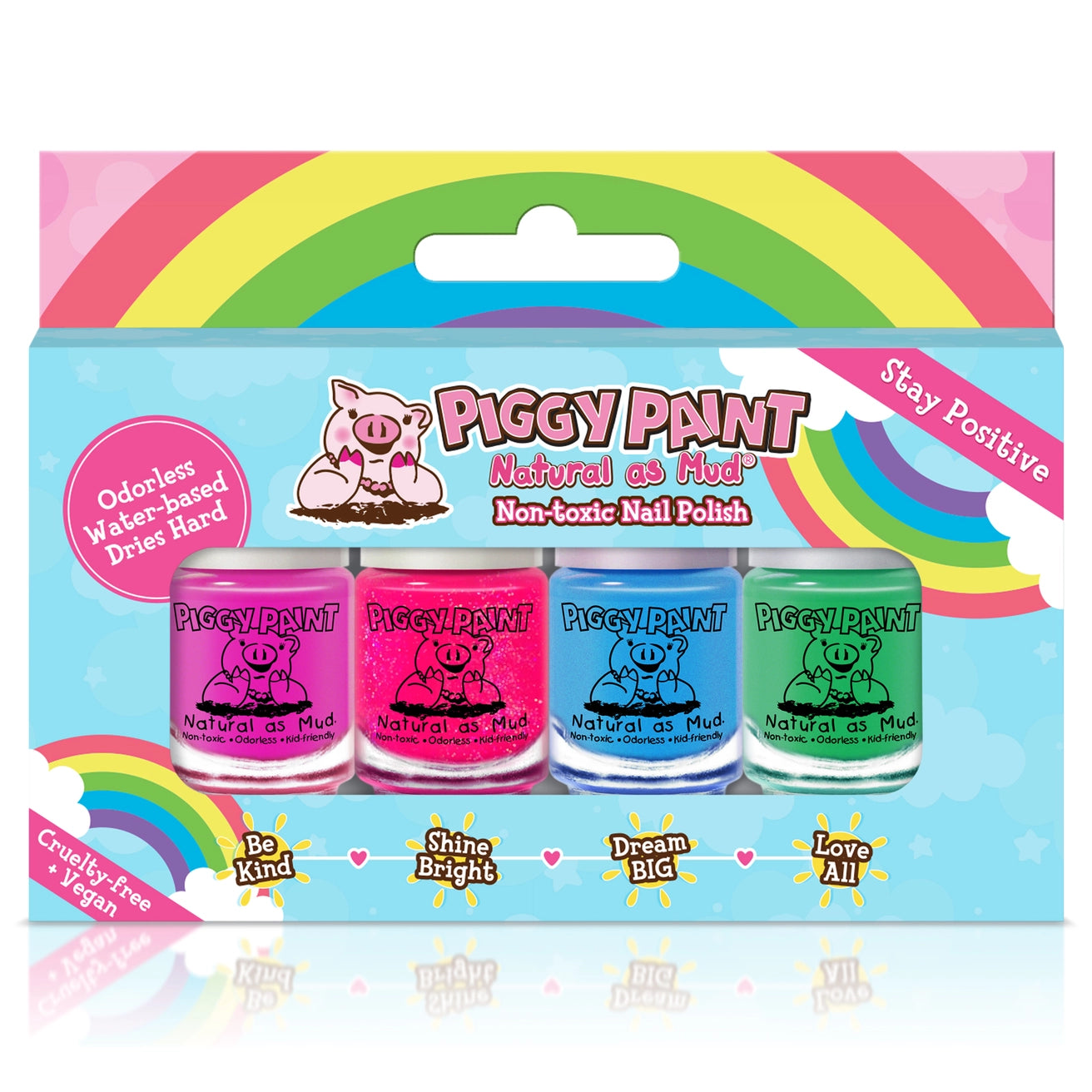 Piggy Paint rainbow 4-polish box set