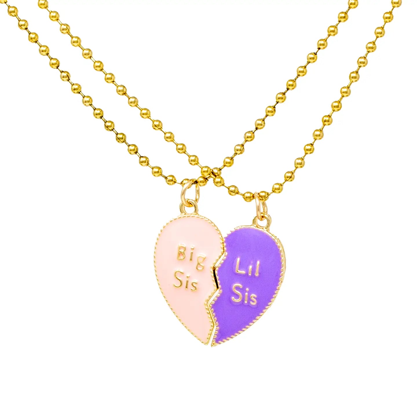 Tiny Treats big sis, lil sis magnetic necklace set