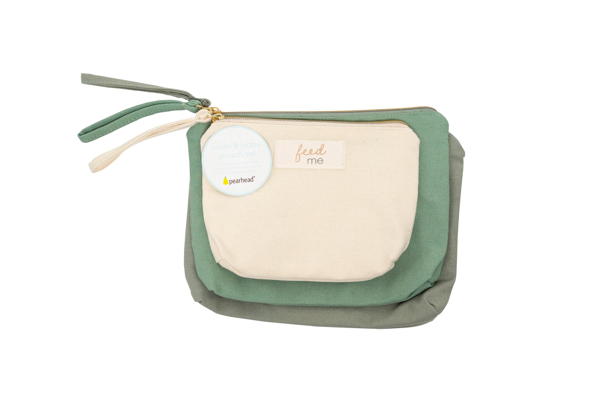 Pearhead dress me, feed me, change me 3-piece pouch set