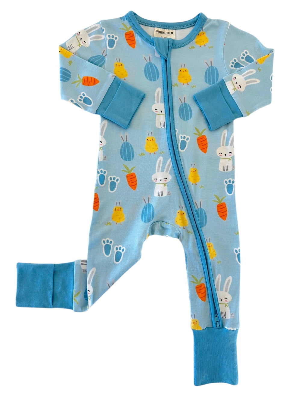 SpearmintLOVE infant easter bunny convertible romper