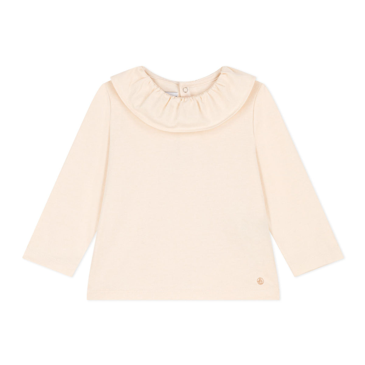 Petit Bateau infant girl collared long sleeve top