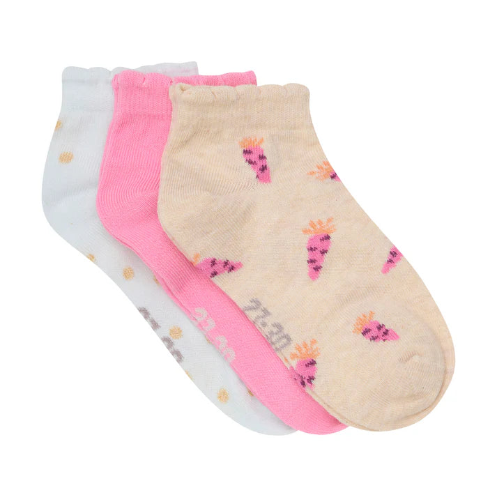 Minymo 3-pack girls ankle socks