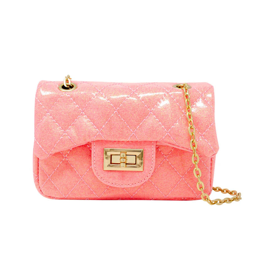 Tiny Treats classic quilted sparkle mini purse