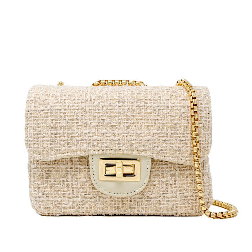Tiny Treats classic large tweed handbag