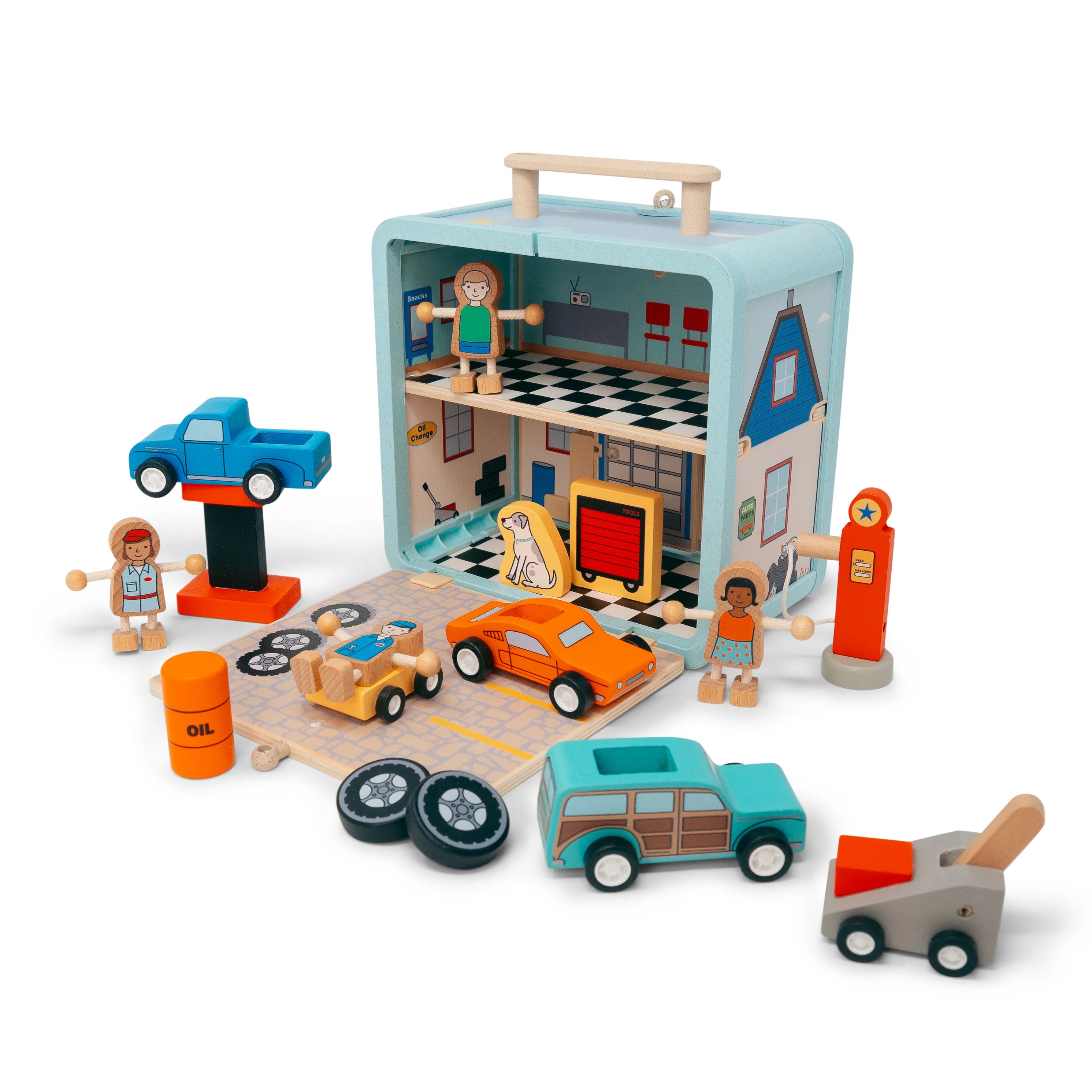 Jack Rabbit Creations auto repair shop suitcase series
