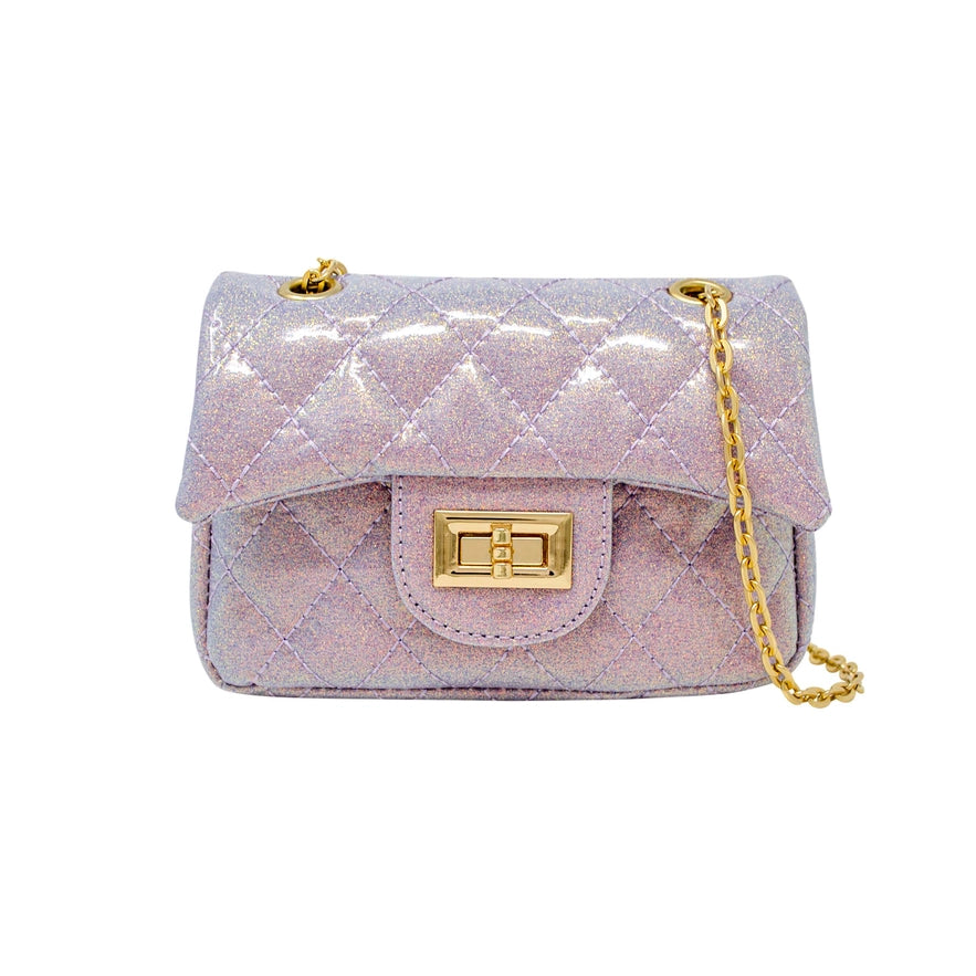 Tiny Treats classic quilted sparkle mini purse
