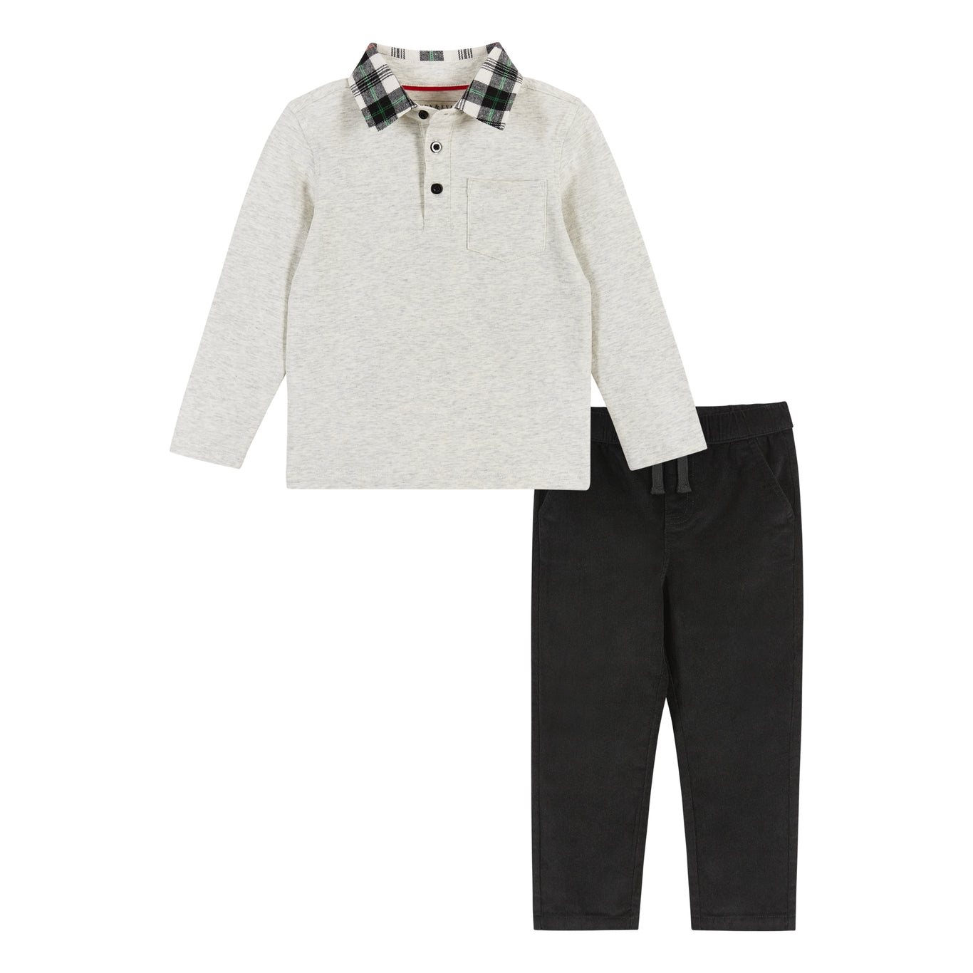 Andy & Evan boys holiday polo & pants set
