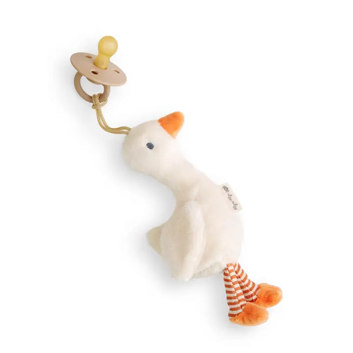 Itzy Ritzy bitzy pal natural rubber pacifier & stuffed animal