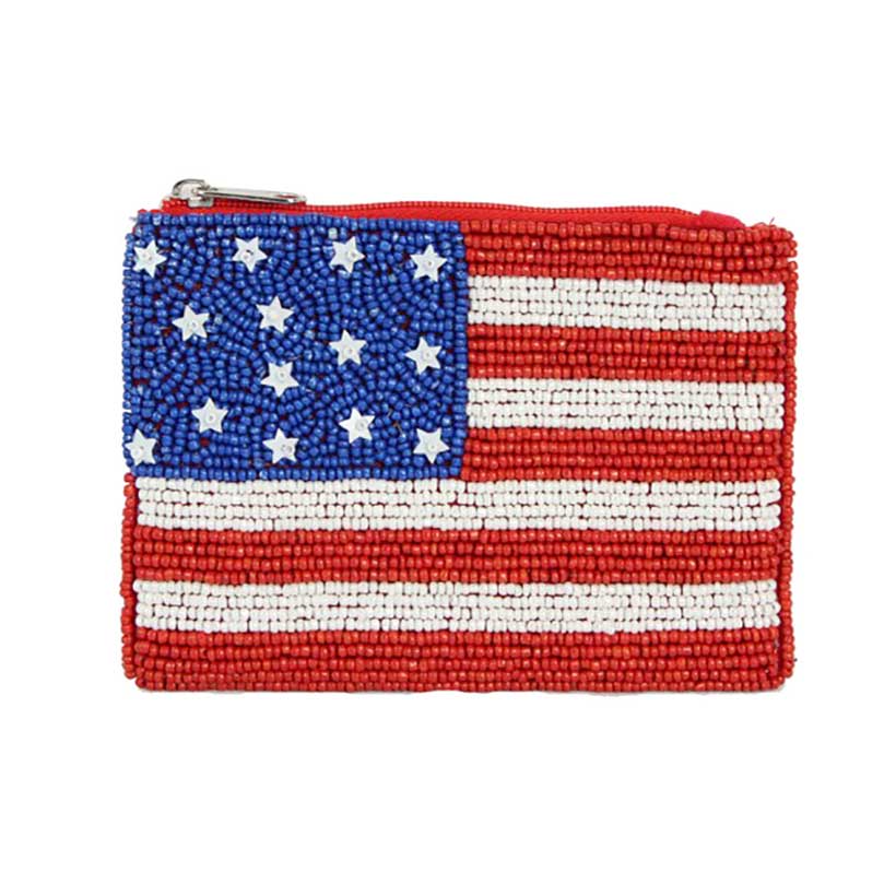 Madeline Love beaded mini pouch