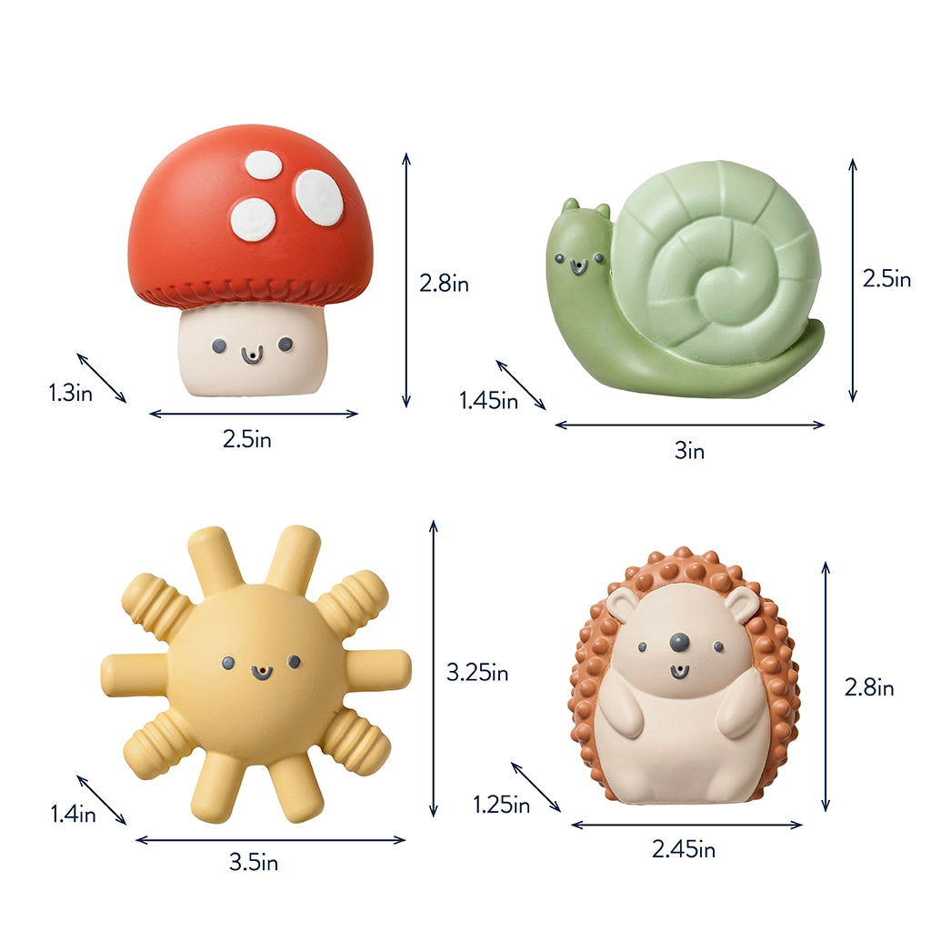 Itzy Ritzy itzy squirt™ 4-pack of soft bath toys