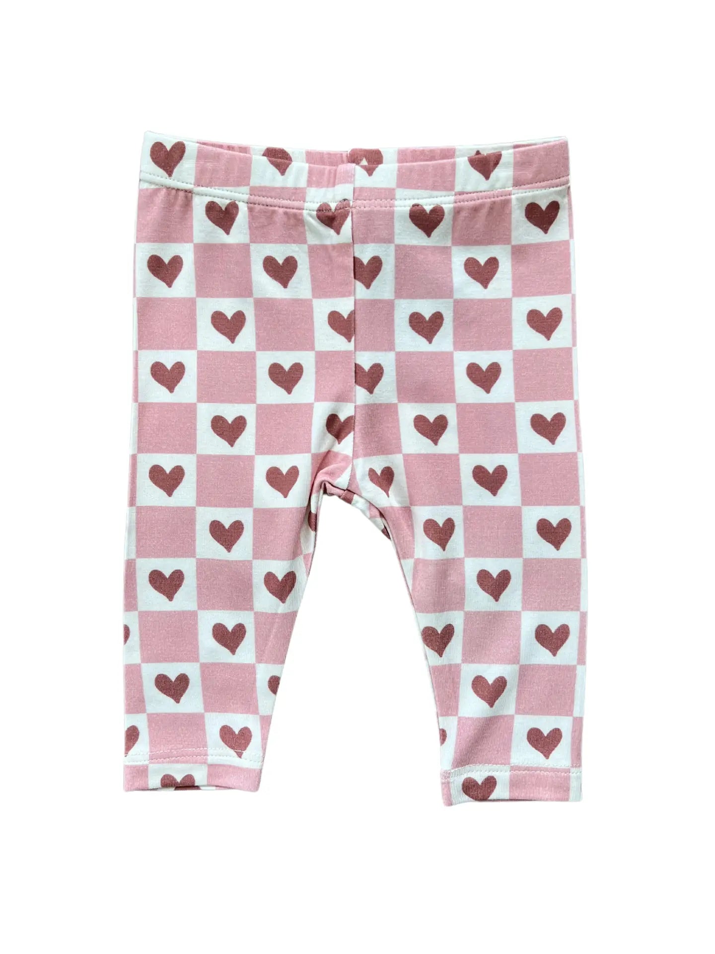 Babysprouts infant & girls checkered hearts leggings