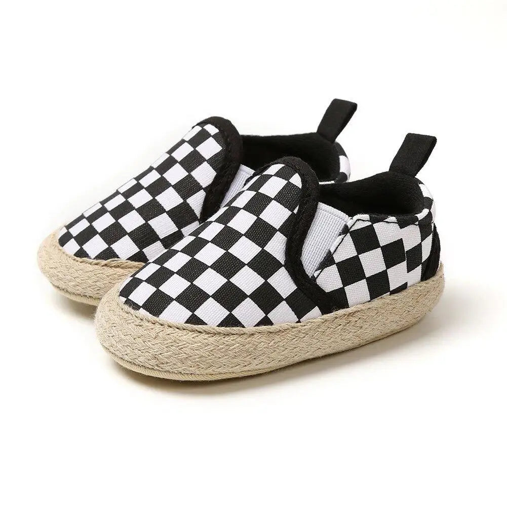 Urban Tots infant checkered slip ons