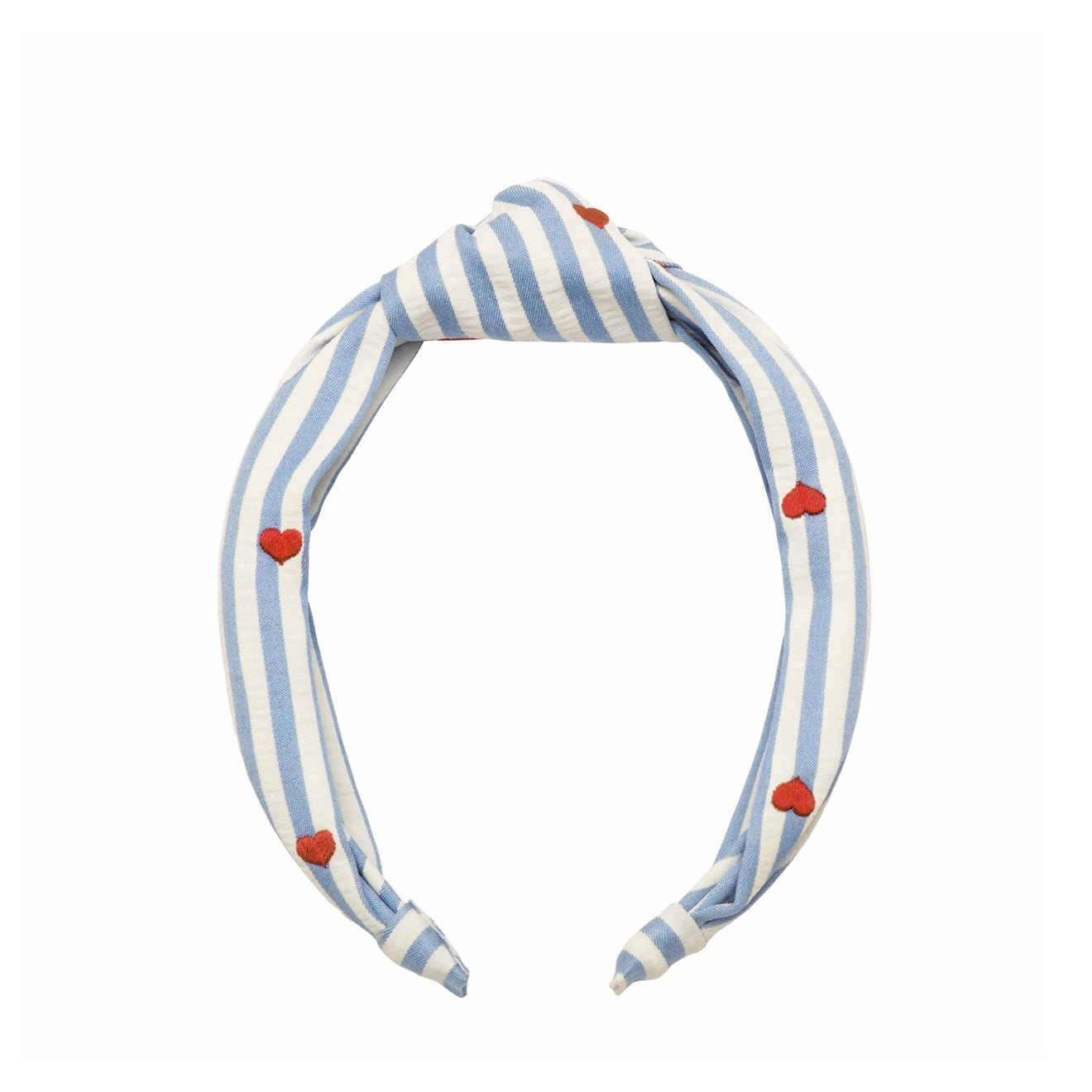 Rockahula stripy embroidered heart knotted headband