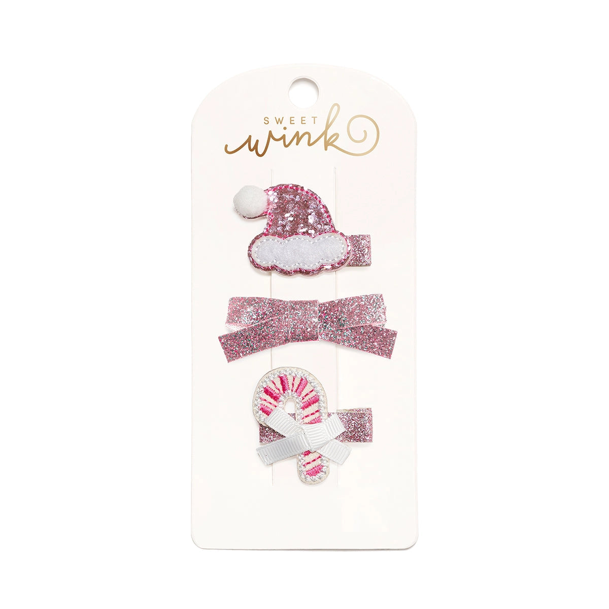 Sweet Wink pink Christmas clip set