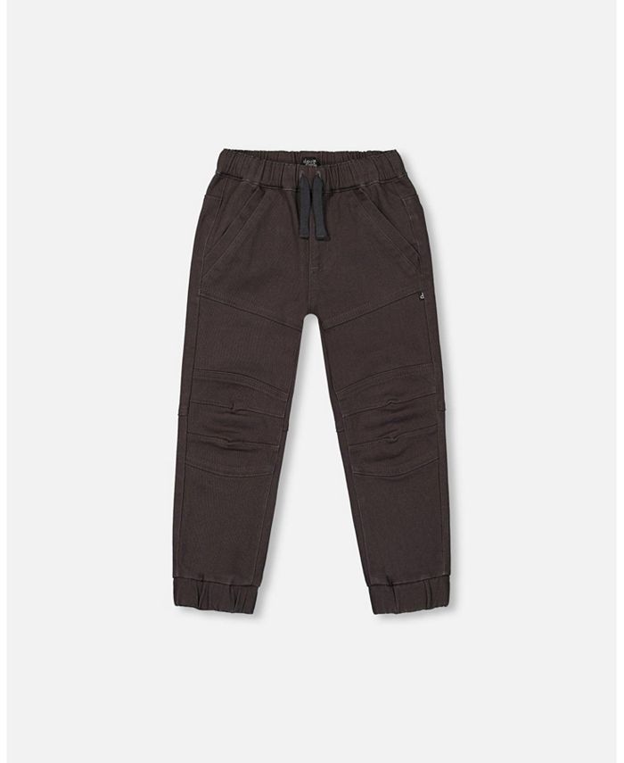 Deux Par Deux infant & boys stretch twill jogger