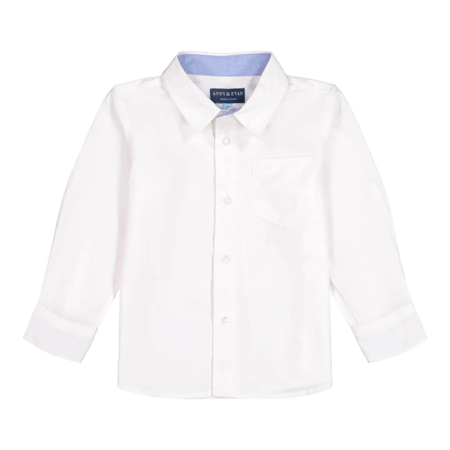 Andy & Evan boys white dress shirt