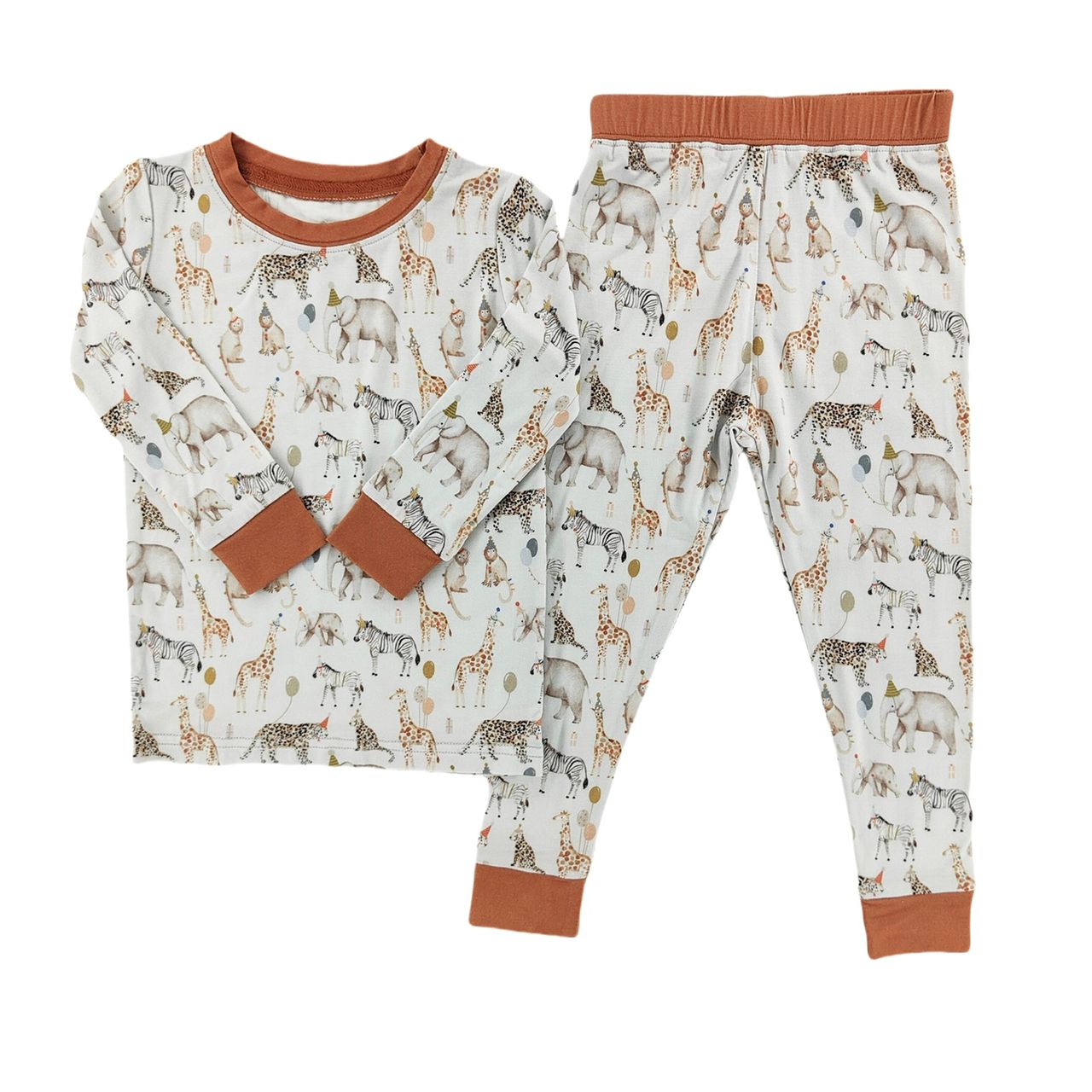 Little One Shop infant & kids birthday safari pajamas