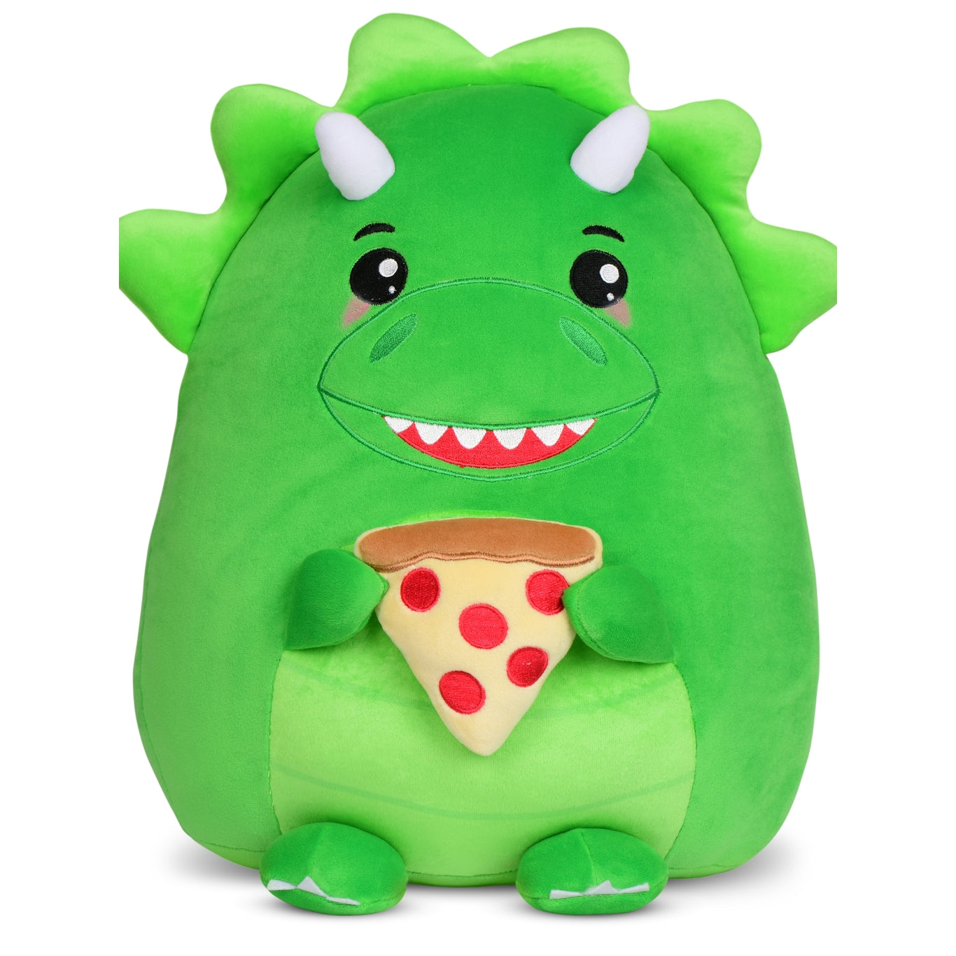 Iscream pepper the pizza dino plush