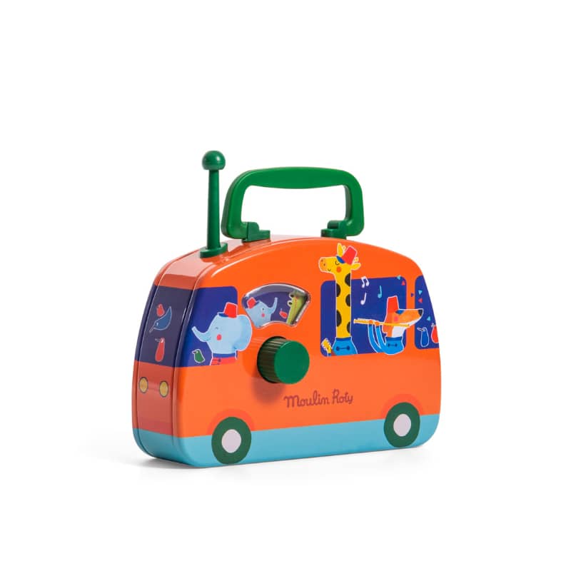 Speedy Monkey marching band metal bus musical toy